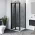 Aqua i 6 Black Bifold Shower Door 700mm x 1900mm High