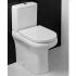 Rak Compact Deluxe 45.5Cm High Rimless Close Coupled Fully Back To Wall Wc Pack Without Seat 