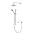 Aqualisa Quartz Blue Smart Digital Shower Concealed with Adjustable and Fixed Wall Head - HP/Combi