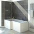 TrojanCast Solarna 1700mm x 850mm L Shaped Shower Bath - Left Hand
