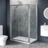 1000mm x 800mm Single Sliding Door Shower Enclosure and Shower Tray (Includes Free Shower Tray Waste)