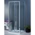 Aqua i 3 Sided Shower Enclosure - 900mm Bifold Door and 700mm Side Panels