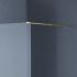 Emporia 10 Brushed Brass Wetroom Screen Panel 1200mm x 2000mm High