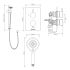 Aqualisa AQ Round Single Outlet Thermostatic Shower Mixer with Sliding Rail Kit - Chrome