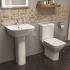 Roma Compact Square Close Coupled Toilet With Soft Close Seat