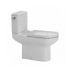 Rak Compact Extended Deluxe 45.5Cm (High) Rimless Close Coupled Full Access Wc Pack Without Seat With Side Lever Cistern 