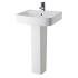 Roma Cubex 520mm 1TH Basin and Pedestal