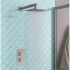 Eastbrook Single Outlet Thermostatic Shower Mixer with Square Fixed Head - Chrome