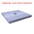 Aqua-I Wetroom Shower Tray Square 800mm x 800mm With Center Waste And Installation Kit