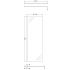 Hudson Reed 8mm Wetroom Screen with Support Bar 700mm - Black