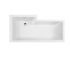 Hudson Reed Amelia Contemporary Square Shower Bath 1700mm x 850mm - Right Hand