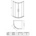 Hudson Reed Apex Double Door Quadrant Shower Enclosure 800mm x 800mm - Rounded Handle