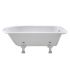 Hudson Reed Barnsbury Single Ended Freestanding Bath 1700mm x 750mm with Pride Legs