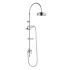 Hudson Reed Deluxe Grand Rigid Riser Kit with Handset and Shower Head - Chrome