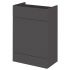 Hudson Reed Fusion 600mm Fitted WC Unit - Gloss Grey