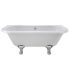 Hudson Reed Kenton Back to Wall Double Ended Freestanding Bath 1700mm x 745mm with Corbel Legs