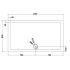 Hudson Reed Rectangular Shower Tray 1300mm x 800mm - Slate Grey