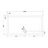 Hudson Reed Rectangular Shower Tray 1500mm x 800mm - Slate Grey