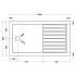 Hudson Reed Rectangular Walk-In Shower Tray 1400mm x 800mm - Slate Grey
