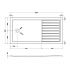 Hudson Reed Rectangular Walk-In Shower Tray 1600mm x 800mm - Slate Grey