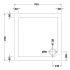 Hudson Reed Slip Resistant Square Shower Tray 760mm x 760mm