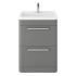 Hudson Reed Solar 600mm Floor Standing Cabinet & Basin - Cool Grey
