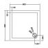 Hudson Reed Square Shower Tray 800mm x 800mm - Slate Grey