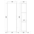 Hudson Reed Urban 1 Door Wall Hung 400mm Tall Unit Cabinet - Satin Grey