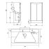 Kartell Arc 500mm Freestanding Cloakroom Vanity Unit & Basin - Matt Graphite