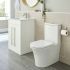 Kartell Kameo Rimless Close Coupled Toilet & Soft Close Seat - White