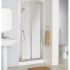 Lakes Classic Silver Framed Corner Entry Cubicle 900mm x 1850mm High 