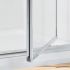 Lakes Classic Silver Framed Pivot Door 1000mm x 1850mm High 