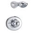 Mira Excel Built In Shower and Fixed Head Kit - All Chrome