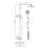 Niagara Observa Square Thermostatic Shower Set - Brushed Nickel