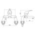 Noveua Marylebone Deck Mounted Bath Filler - WRAS Specification