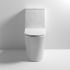 Nuie Freya Compact Flush To Wall Round Toilet with Cistern & Sandwich Seat