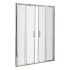 Nuie Pacific 1400mm Double Sliding Shower Door - Rounded Handle