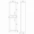 Nuie Mayford 350mm Tall Unit 300mm Deep -  Gloss White