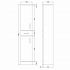 Nuie Mayford 350mm Tall Unit 330mm Deep -  Gloss White