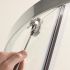 Coram Premier 8 Sliding Door - Chrome - Clear Glass - 1400mm