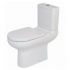 Rak Compact Extended Deluxe 45.5Cm (High) Rimless Close Coupled Full Access Wc Pack Without Seat With Push Button Cistern