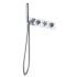 RAK Prima Tech Horizontal Two Outlet Concealed Thermostatic Shower Valve with Shower Kit - Chrome