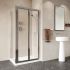 Roman Haven Framed Bi Fold Shower Door 700mm - Chrome