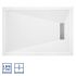Serene Prism 25mm Linear Rectangular Shower Tray & Waste 1200mm x 800mm - White