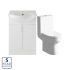Serene Oxford 510mm White Gloss Furniture Pack With Chrome Finishes