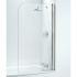Coram 800mm Curved Bathscreen - White