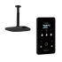 Triton Envi 9.0KW Electric Shower with Ceiling Fed Fixed Head Kit - Black 