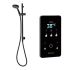 Triton Envi 9.0KW Electric Shower with Inline Wall Fed Shower Kit - Black 