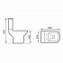 Roma Venus Close Coupled Toilet With Soft Close Seat Diagram